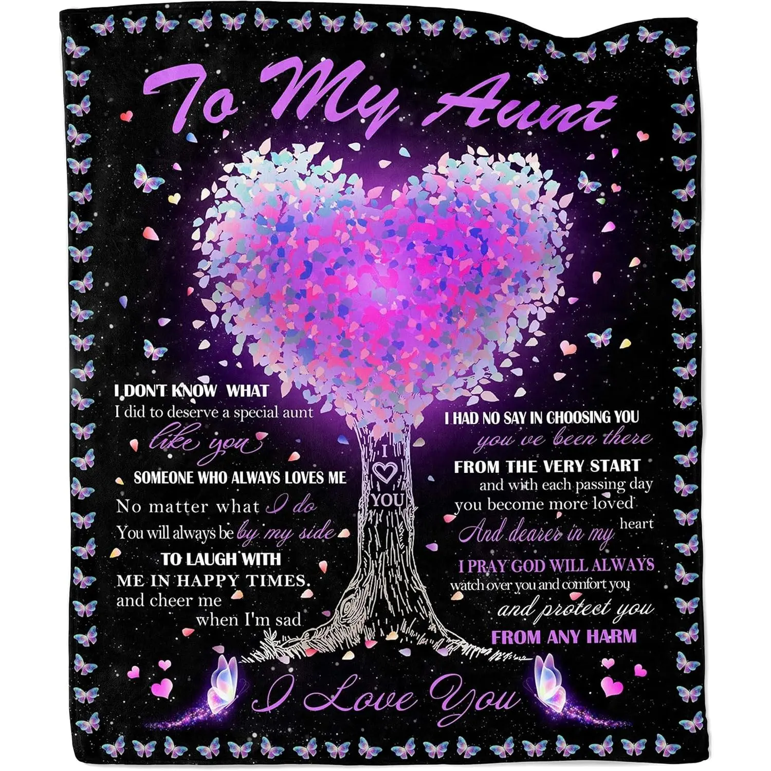 Cozy Aunt Gifts Blanket, Aunt Birthday Ideas Gifts, Soft Comfortable Warm, Gifts for Aunts from Niece Nephew, Aunt Gifts for Christmas Throw Blanket