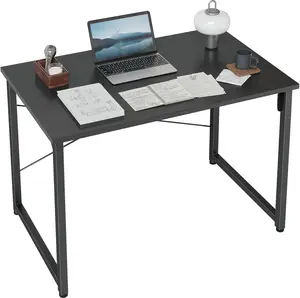Small Computer Desk, 32 inch Home Office Kids Desk for Bedroom and Small Spaces, Modern Simple Cheap Table for Studying, Writing, Working, Dark Black
