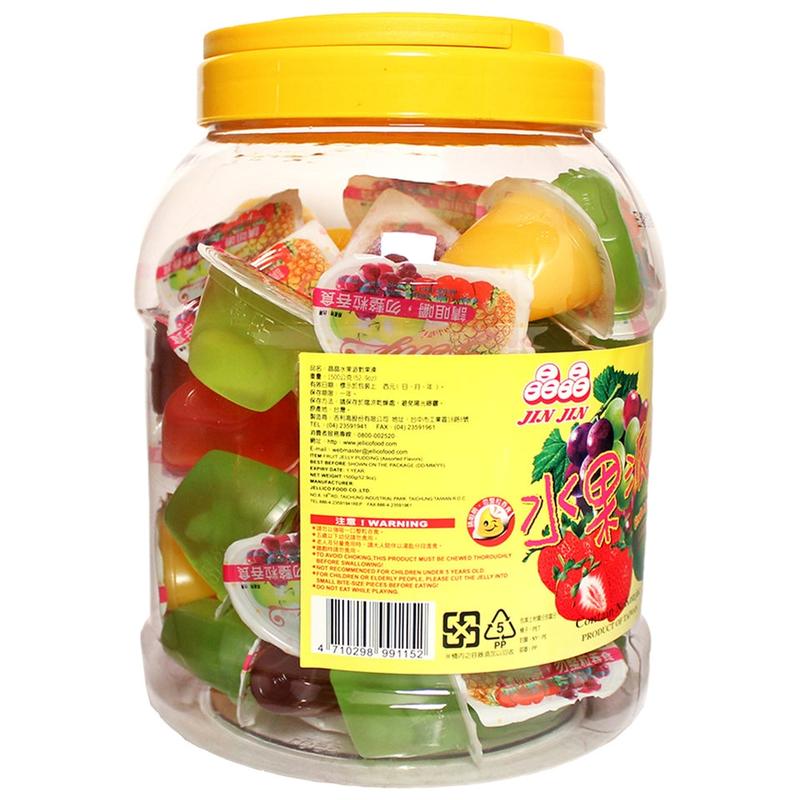 JINJIN Assorted Fruit Jelly Jar Value Size 52.9oz