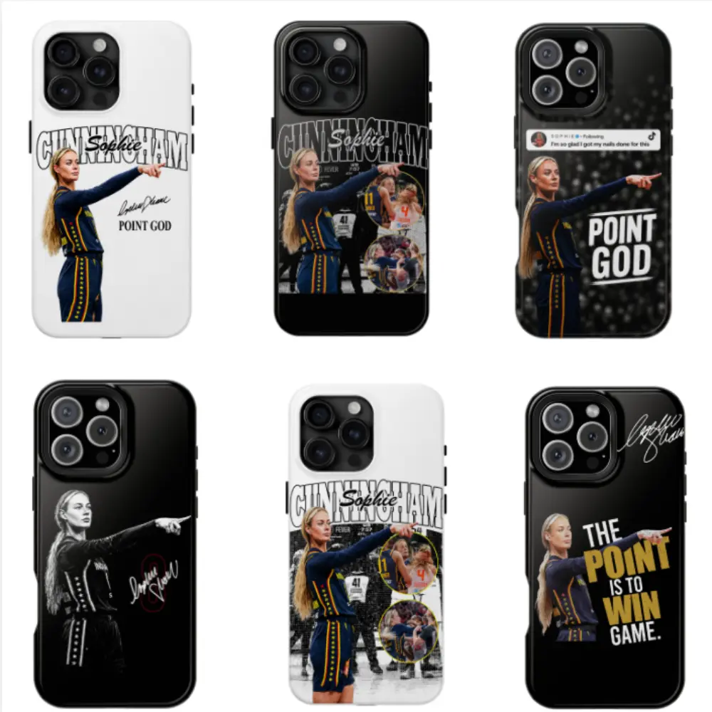 Sophie Cunningham Phone Case, Basketball Graphic iPhone Case, Sport Fan Protective Coverfor iPhone17 ProMax /16/15/14/13/12/11 Plus for Samsung phones, suitable for both men and women,