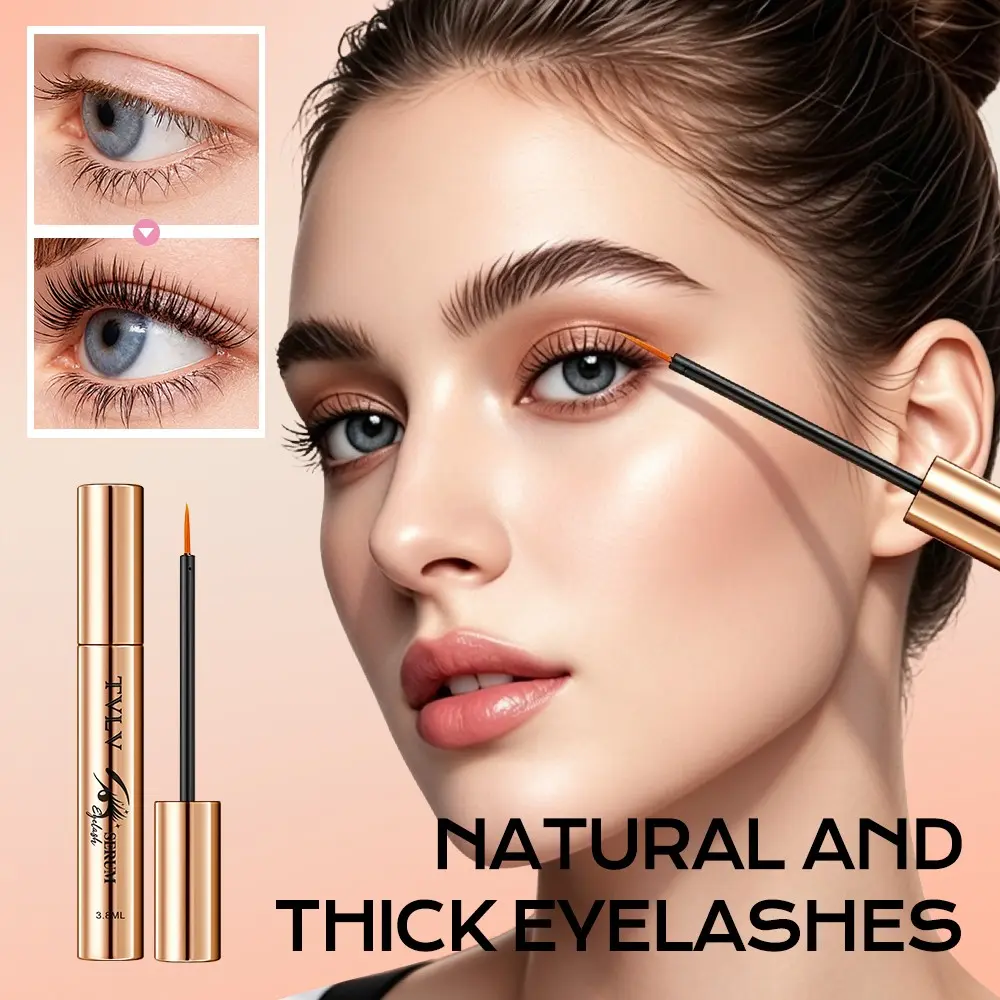 Eyelash Growth Serum, Natural Lash Enhancer with Plant Extracts, Strengthen & Thicken Lashes, Nourishing Lash Serum for Longer Fuller Lashes, 3.8ml Gentle Eyelash Serum, Eyelash Lengthening Serum, Eyelash Enhancing Serum