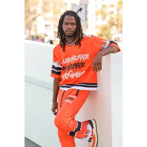 FIRE ORANGE JERSEY SET (LONG PANTS)