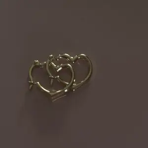 Arracadas de corazón oro 14 k