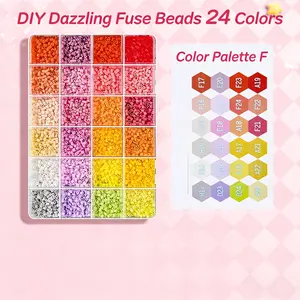 2.6Mm 3D Fuse Beads Refill Pack | Craft Melting Beads | 264 Full Colors with Storage Case
