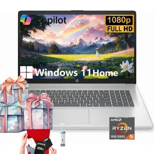 HP 17.3" Student&Business Laptop | Win11 Home | Numeric Keyboard | 32GB RAM | 512GB SSD | Copilot AI | Ryzen 5 7430U | Type-C | Bundle Accessory