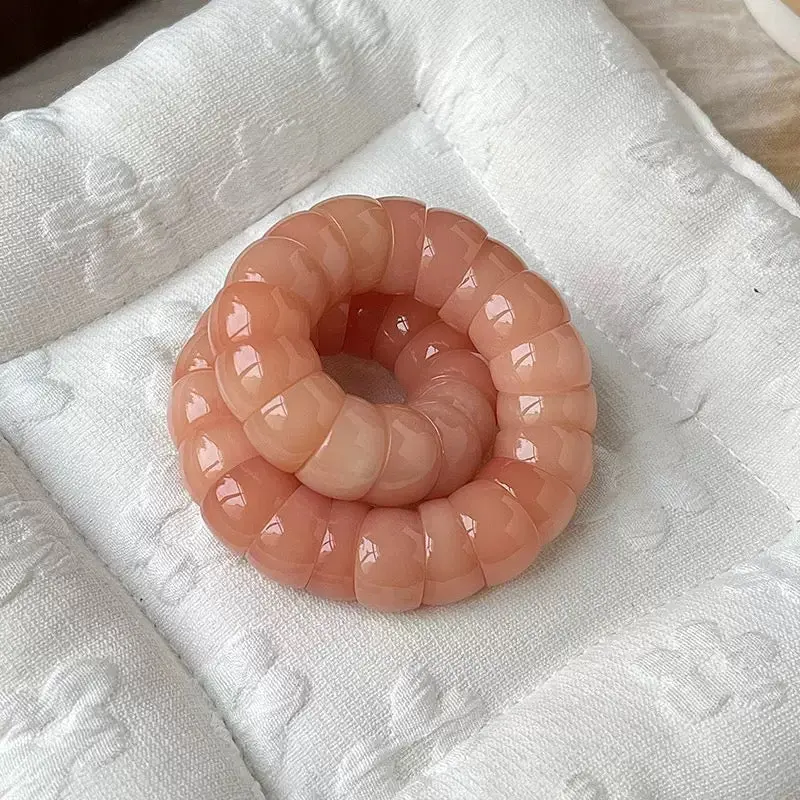 (F04) 12mm coral pink garlic*100pcs