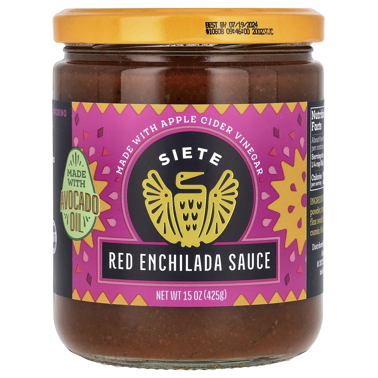 Siete Red Enchilada Sauce, 15 oz (425 g)
