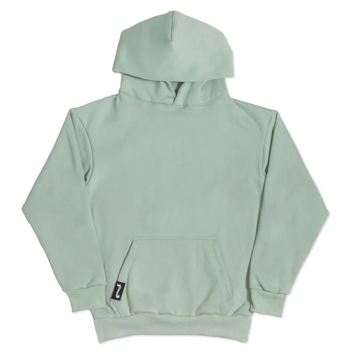 Bean Goods Basics Hoodie Sage - Sueded Fleece, Oversized Fit For Max Coziness