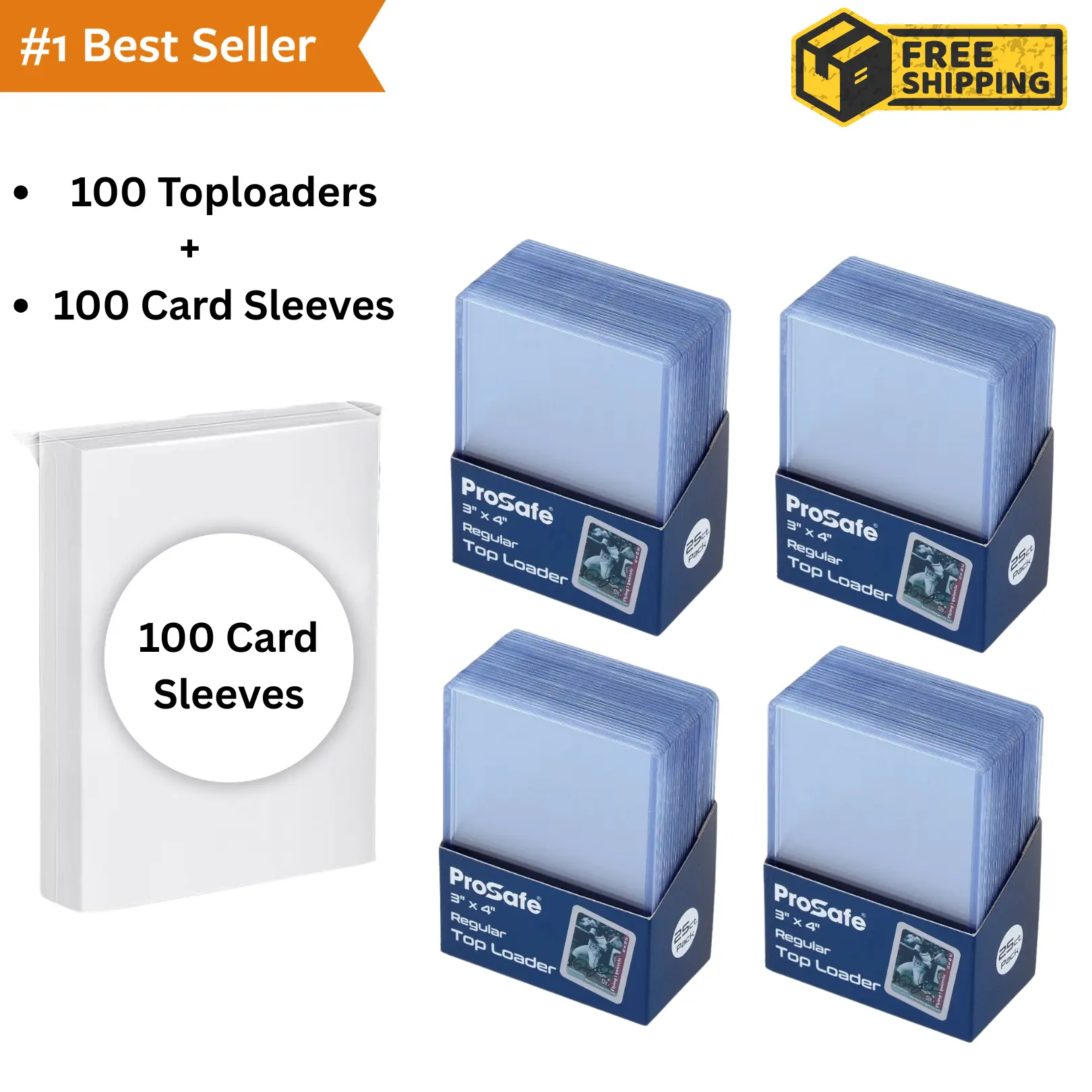 100 Toploaders + 100 Penny Sleeves Bundle Standard Size Card Protectors for Sports & Trading Cards - TikTok Shop 100 Toploaders + 100 Penny Sleeves Bundle Standard Size Card Protectors for Sports & Trading Cards - TikTok Shop