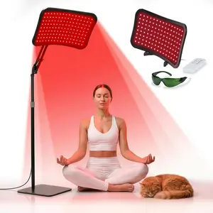 Renergy Red Light Therapy Lamp with Stand, 660nm 850nm Near Infrared Red Light Therapy Panel for Face & Body, Portable LED Light Therapy Device with Remote Control for Home Use, Mother’s Day Gift
