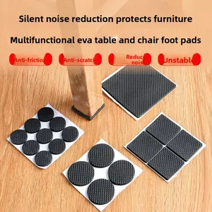 Silent chair foot pads, table and chair foot protectors, sofa and dining chair anti-slip stickers, self-adhesive mesh EVA table foot pads