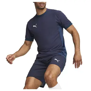 PUMA Mens Teamfinal Crew Neck Short Sleeve Replica Jersey Casual - Blue