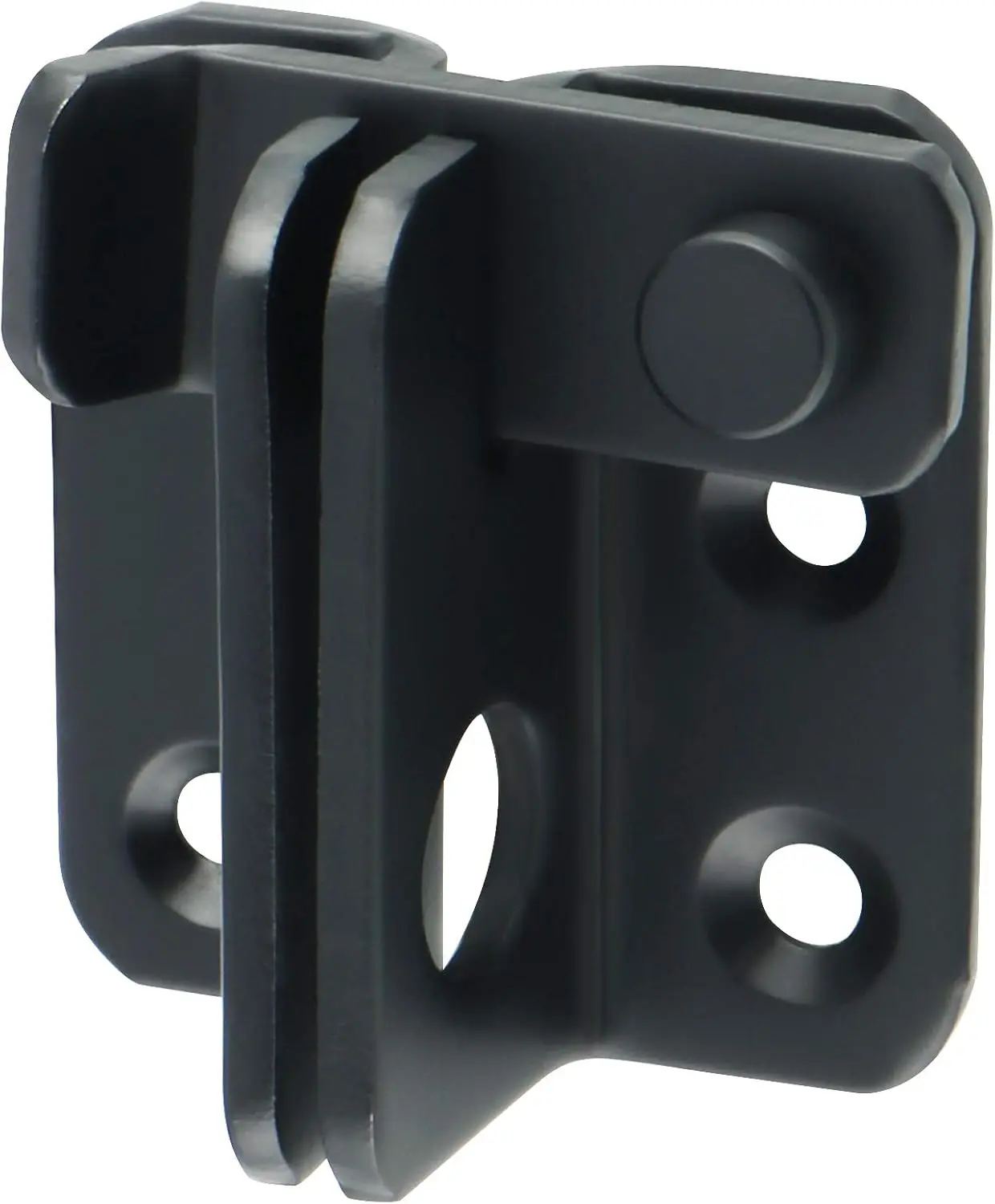 Flip Latch Gate Latches Slide Bolt Latch Safety Door Lock Catch for Barn Cabinet Pet Cage Garden Bathroom Garage Window Sliding Door,MS4001-B Stainless Steel Matte Black