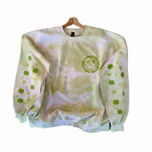 *Made to Order* Feeling lucky Saint Patrick’s day tiedye crewneck Sweatshirt