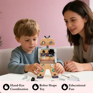 Mechanical Engineer Screwdriver Set, Robot Shape Toy, Assembly Kit, Hand-Eye Coordination Skill Builder, Educational Puzzle Toy, Visual Learning Tools