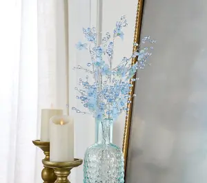 Set of 4 Frosted Flower and Faceted Bead Picks by Valerie