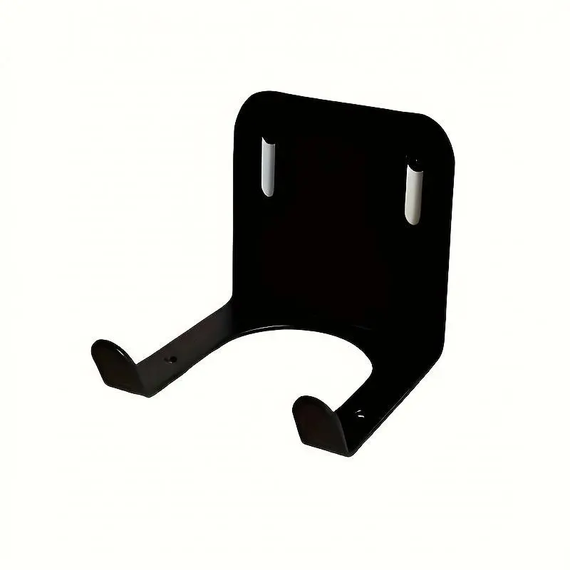 Heavy-Duty Steel Lawn Mower Wall Mount, Easy to Install Garage Organizer, Home, Yard Tool Organizer, For Lawn Mower & Hedge Trimmer, Black Metal Tool Storage Hook with Vent Slots