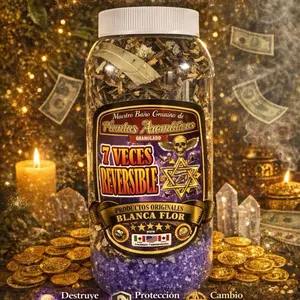 Místico Baño 7 Veces Reversible - Granulado Plantas Arquimedianas by Blanco Flor USA Product