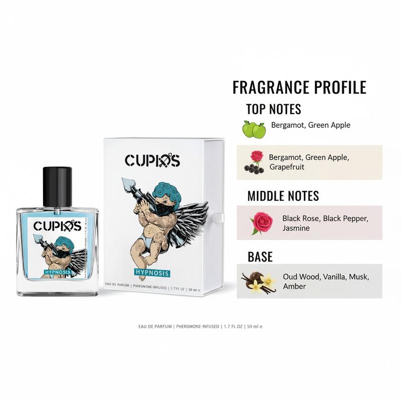 Hypnosis 2.0 Cologne for Men, Pheromone-Infused Cologne for Men, Long Lasting Scent, Enhance Attraction, Pheromone Perfume for Father, Boy Friend and Husband (50ml)