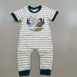 baby boy clothes boy mallard romper hunting clothes newborn summer romper