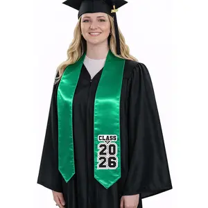 Emerald Green "Class of 2025/2026" Graduation Stole