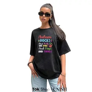 Comfortable Autism Awareness Shirt – Washed Style with Positive Message and Outdoor Wear