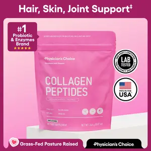 Physician's Choice Collagen Peptides Powder for Hair, Skin, Nails & Joint Support for Women - Hydrolyzed Grass-Fed + Non-GMO Protein - Unflavored Physician's Choice Collagen Peptides Powder for Hair, Skin, Nails & Joint Support for Women - Hydrolyzed Grass-Fed + Non-GMO Protein - Unflavored