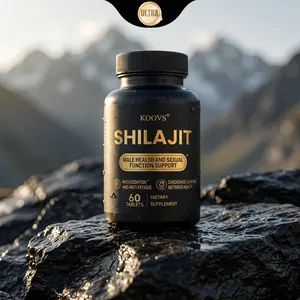 KOOVS Shilajit Tablets | Men's Daily Energy & Vitality Supplement | 60 Tablets 30-Day Supply | Antioxidant & Metabolic Health Support