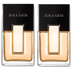 Avon Black Suede Cologne Spray for Men 3.4 oz (100 mL) (2 Pack)
