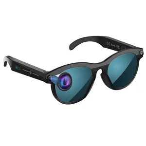 Bluetooth Sunglasses with 2MP Camera Anti-Shake, Smart Glasses for HD Video Recording, Hands-free BT Call Music Control ,AI Real-Time Translate , Magnetic Charging AI Glasses for Women Men, Multifunctional Smart Glasses