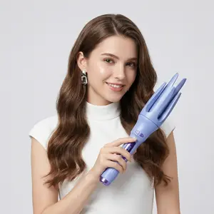 Automatic curling stick Lazy curling tool  Electric rotary curler large curling without damaging hair 32mm Comfort Hair Curler Automatic Hair Curler Automatic Curling Iron with 4 Temperatures