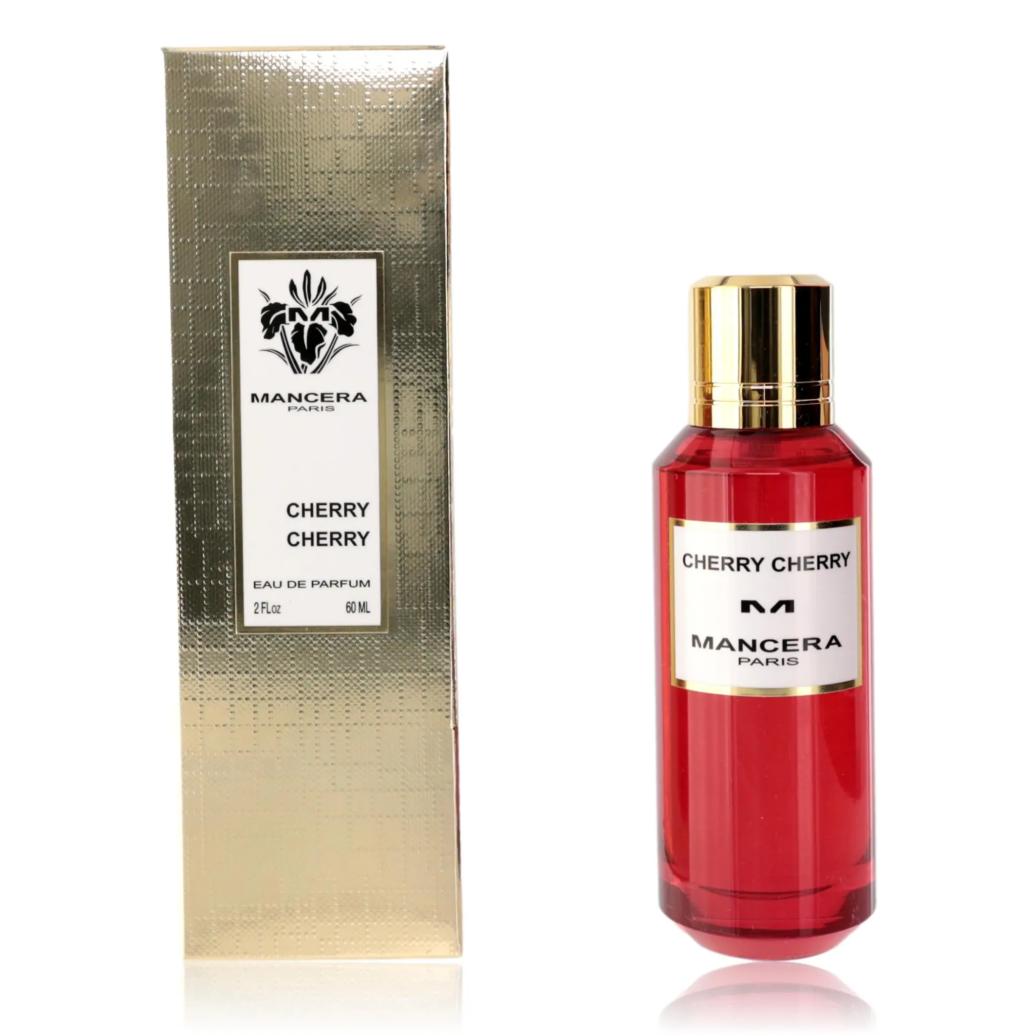 Mancera Wild Cherry Eau de Parfum, Unisex Fruity Spray with Black Cherry and a Vanilla Base, 2 oz, Spray Bottle, Cologne Unisex Fragrance, Black Cherry Unisex Fragrance