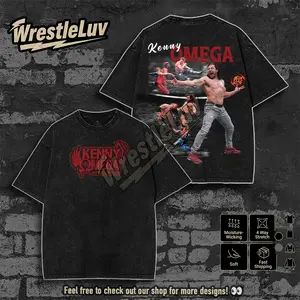 AEW KENNY OMEGA TEE, Wrestling Tee, AEW Tee, Wrestling Gift, Sports Shirt, Workout T-shirt, Gift for Him Gift For Her Hoodie Sweatshirts Classic Cotton Fabric Menswear