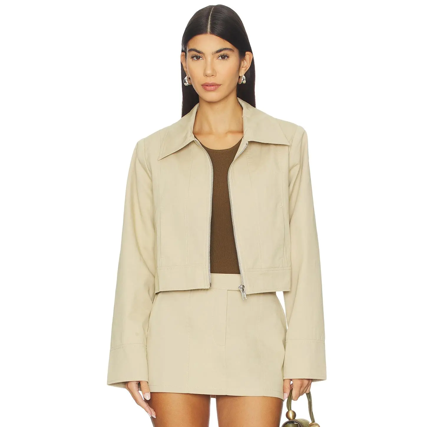 MADISON THE LABEL Nikolas Jacket in Tan