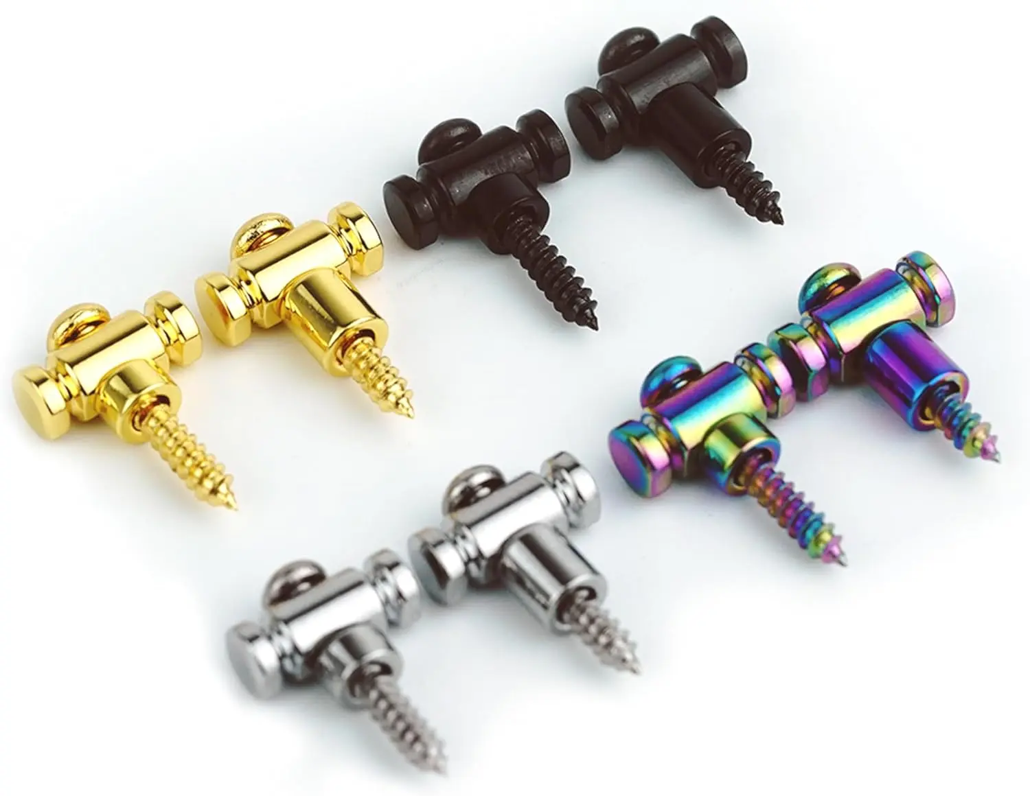 Guyker Guitar Roller  Retainers(Set of 2) –  Guide,  Trees Replacement Part for Electric Guitars, SR1 Chameleon Rainbow