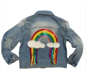 Rainbow Radiance Denim Jacket