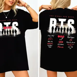 Arirang Tracklist “The Kings Are Back” Shirt – 2026 Comeback Songs Concert Graphic Tee, Kpop Inspired Fan Gift 1R4