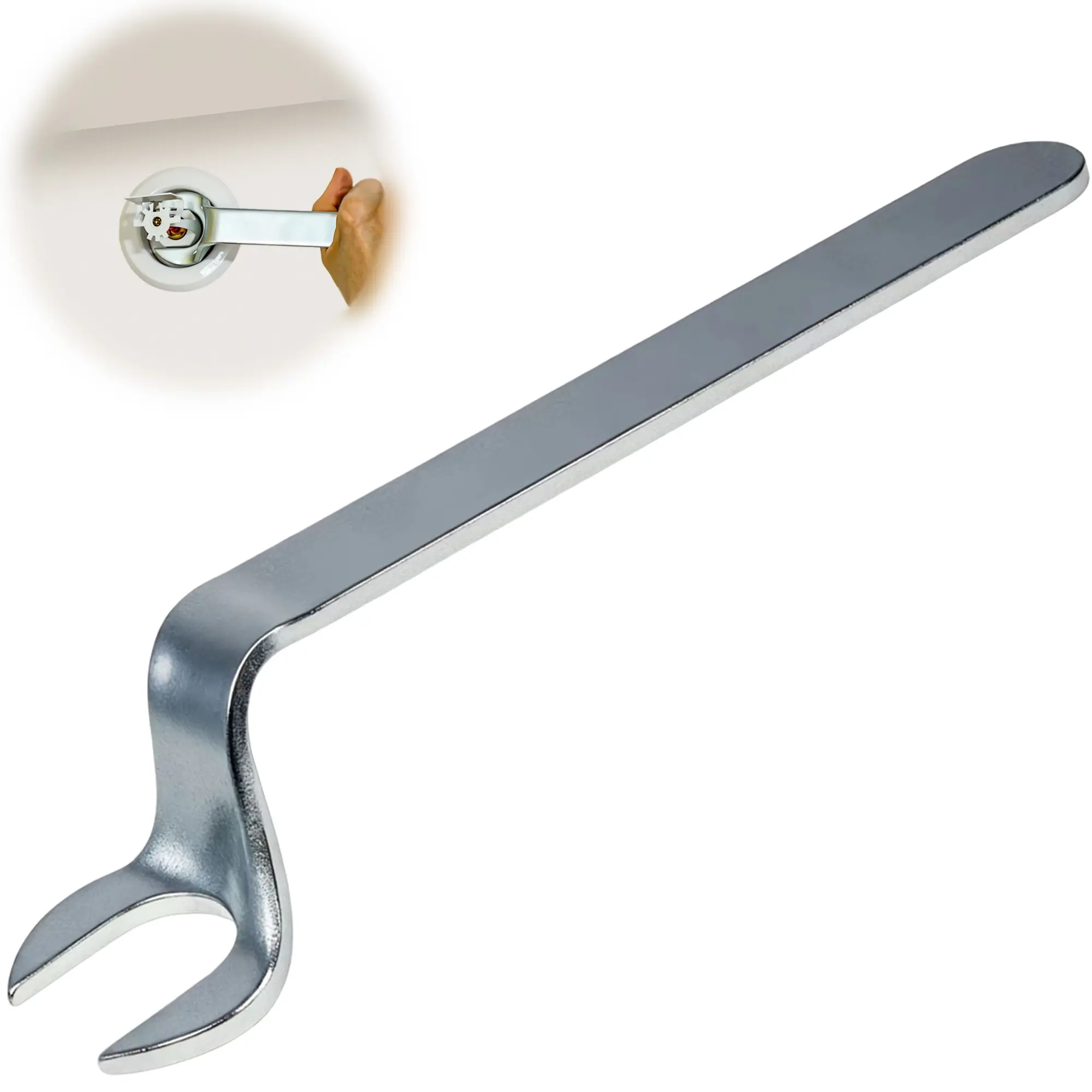 Happy Tree 1/2" Universal Fire Sprinkler Head Wrench, Fire Sprinkler Removal Tool, Easy Assembly, Fits All Brands, Works with Semi-Recessed, Exposed, Concealed Styles