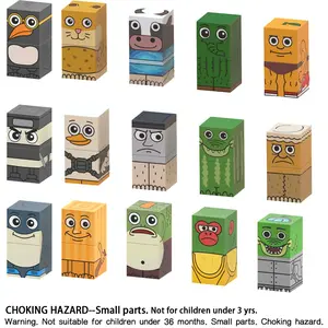 Hot Tung Tung Magnetic Building Blocks Set, Italian Brainrot Creative Cube Toy for Boys and Girls, Easter, Christmas, Birthday Gift, Square, Durable