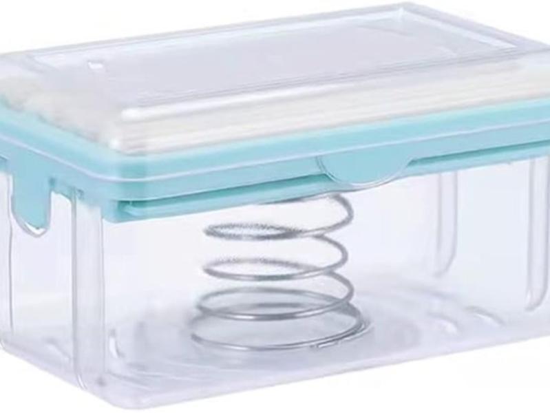 Soap Box Holder,Foam Soap Dispenser with Roller and Drain Holes,Soap Box with Bubbler,Multifunctional Soap Bubble Box for Home Bathroom Kitchen Countertop (Blue), 4.8*2.83*2.63 inch (RX01)