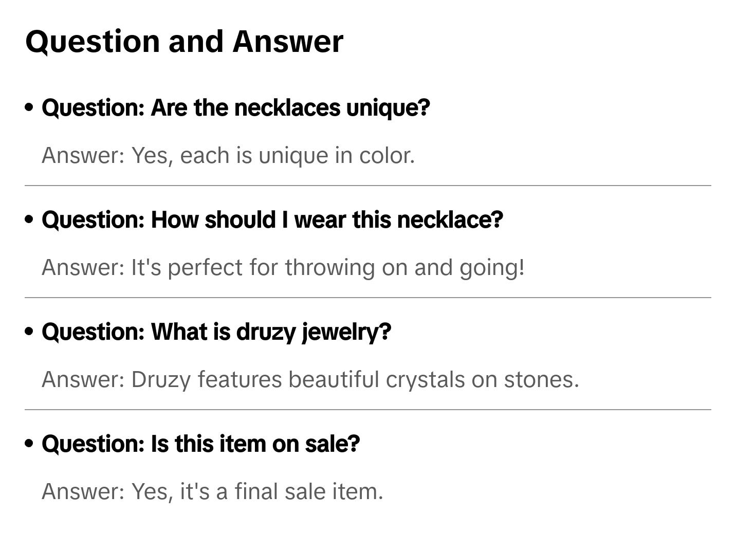 Colorful Druzy Stone Necklaces - Final Sale