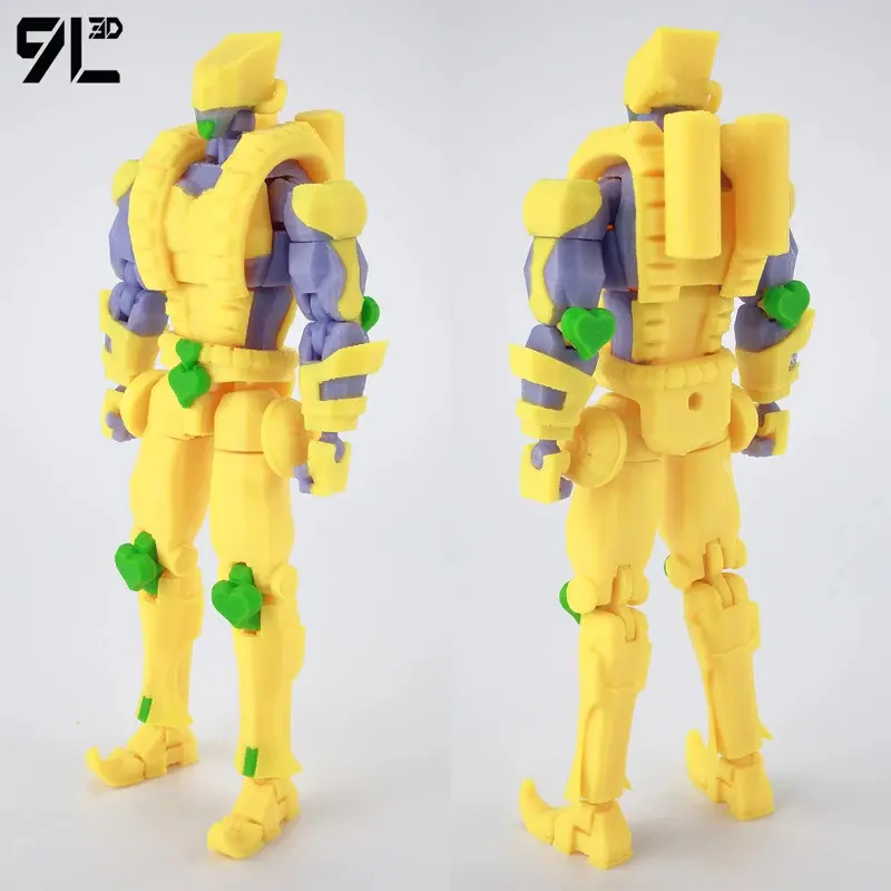 9L3D Printing JOJO's Bizarre Adventure DioStardust Crusaders World Lucky13 Titan13 Dummy13 Action Multi-Jointed Figure Model Toy
