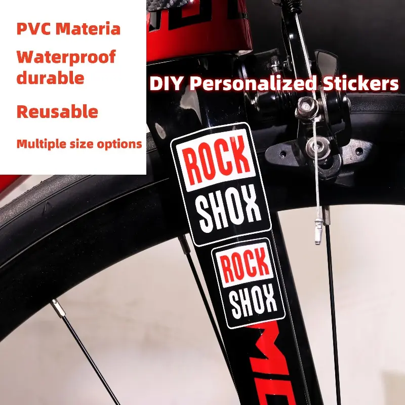 1Pcs mountain bike bike sticker ROCK SHOX front fork protection sticker repair part protection sticker, motorcycle sticker
