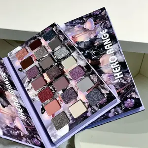Anime Flower Fairy 21-Color Eyeshadow Palette - Sparkling Shimmer, Matte & Metallic Finishes - Beginner-Friendly, No-Fallout Formula, Long-Lasting, Easy to Remove - Deep Autumn Shades for Fall & Holiday Makeup - Great Gift！