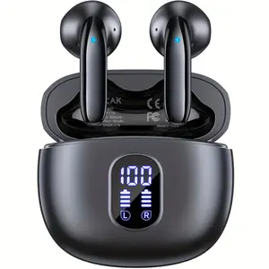 Wireless Bluetooth Earbuds with BT 5.3, HiFi Stereo Sound, 40 Hours Playback, LED Power Display, Touch Control, In-Ear Headset for Cell Phones, Sports