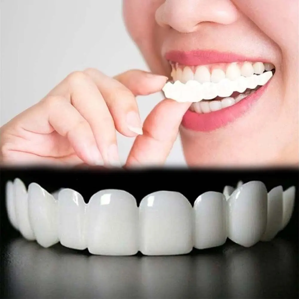 [3PC]Silicone Snap-On Whitening Covers for Moldable & Invisible Teeth Covers for Quick Instant Bright Smile Instant Visual Upgrade & Easy Shape Customization