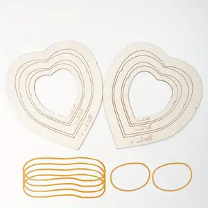 Cotton Rope Weaving Trim & Shape Tools, Heart & Leaf Patterns for DIY Crafting, Essential Macrame Supplies