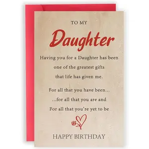 Daughter Birthday Card, Happy Birthday  for Adult Daughter