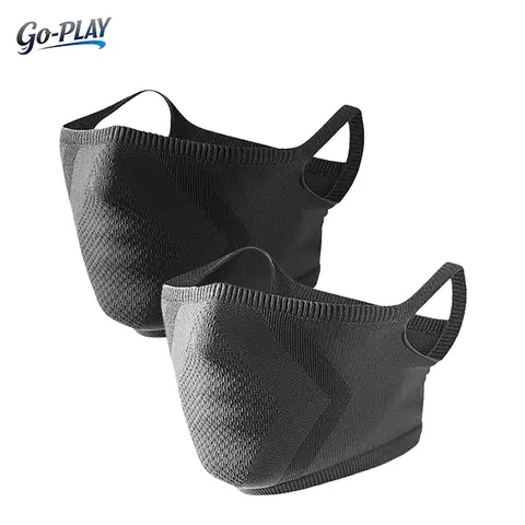 Unisex 2Pcs Polyester Half Face Neck Gaiter Biker Face Covers & Mask - Breathable, Wind-Resistant, UV-Protective, Quick Dry, Secure Ear Loop Fit for Youth Outdoor Biking, Running