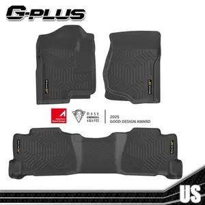 3PCS Fit for 07-13 Chevy Silverado/GMC Sierra TPE Car Floor Mats Rubber Liners Fit for 07-13 Chevrolet Silverado/GMC Sierra 1500,All Weather Floor Mats Rubber Liners,Waterproof Anti-slip Durable Floor Mats Upgraded Version G-PLUS